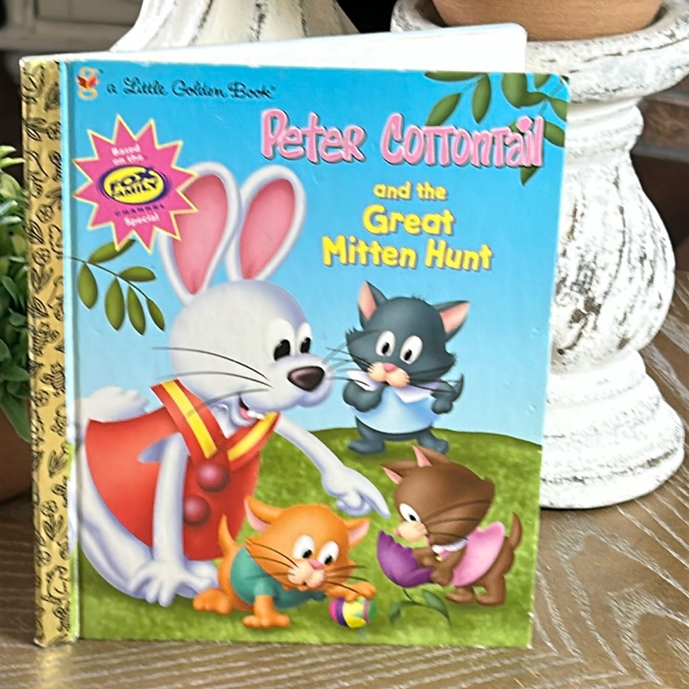 Peter Cottontail And The Great Mitten Hunt Little Golden Book Easter Gift